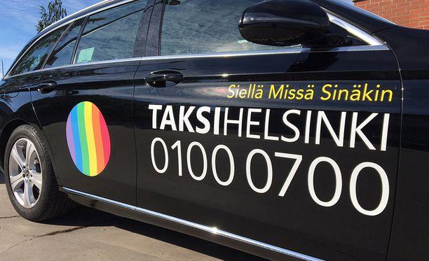 Gay/LGBTQ friendly taxi operator TaksiHelsinki in Helsinki Finland, sateenkaariystävällinen Suomi yhteisön jäsen