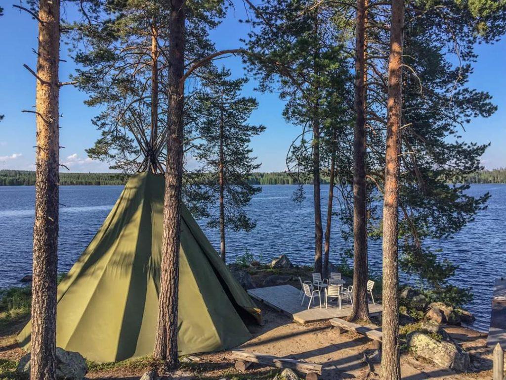 Kota "teepee" at Hotel Kalevala