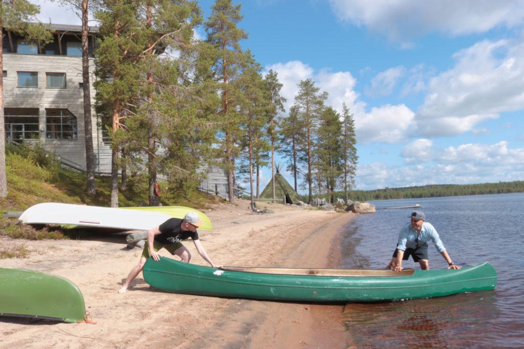 Canoeing in Hotel Kalevala